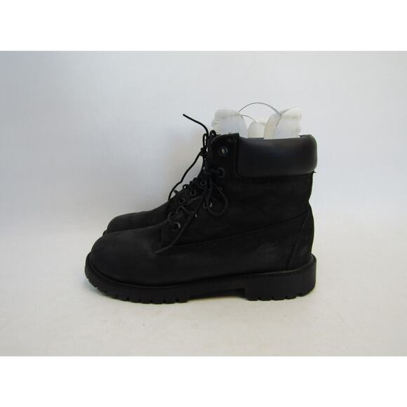 Timberland Womens Size 6.5 M Black Leather Laces Ankle Fashion Boots Bootie - Picture 1 of 11